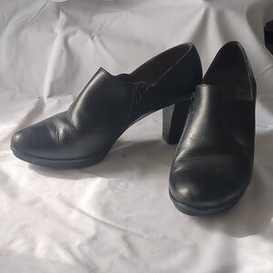 Wonders Spain black leather heeled ankle booties shooties EU 40/US 9